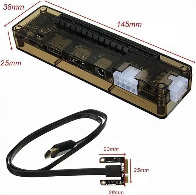 Alt view image 5 of 6 - Aomoproing Graphics Card Video Card Laptop External Independent Graphics Dock Mini PCI-E Version for V8.0 EXP GDC Beast