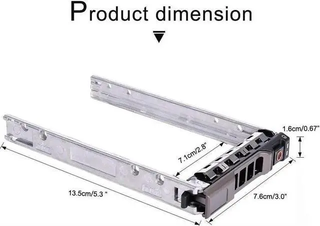 Alt view image 4 of 6 - Aomoproing 2.5 SAS SATA Hard Drive Tray Caddy 4Pack Compatible with For G176J PowerEdge R610 T610 R620 R710 T710 R720 R815 R820