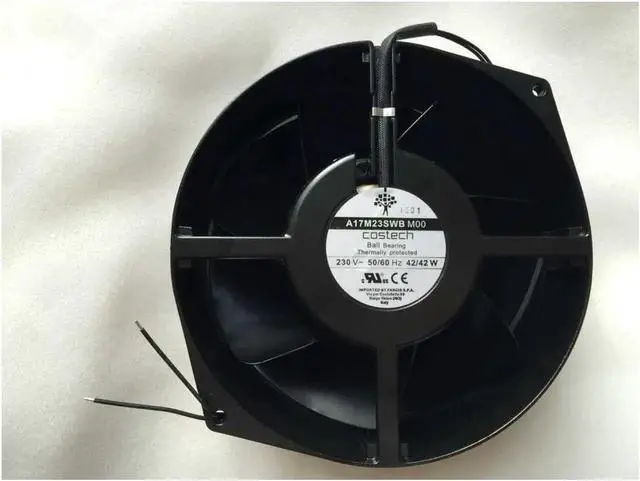 Alt view image 6 of 6 - Aomoproing Costech A17M23SWB M00 230V~50/60Hz 42W V3F elevator Fan, A17M23SWBM00 Cooling Fan