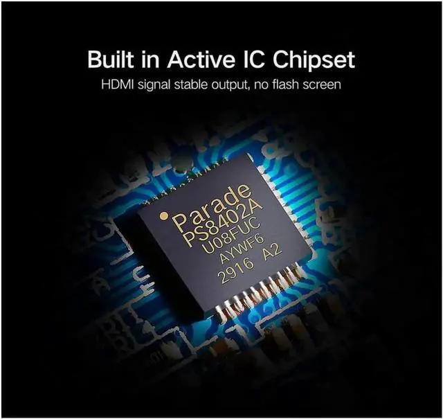 Alt view image 5 of 6 - AOMOPROING HDMI to DisplayPort Cable - 6ft DP Laptop Desktop PC 4k Connector Display Port Extended Mirror Monitor TV Projector Video Adapter for Chromebook Asus Lenovo HP Dell Computers