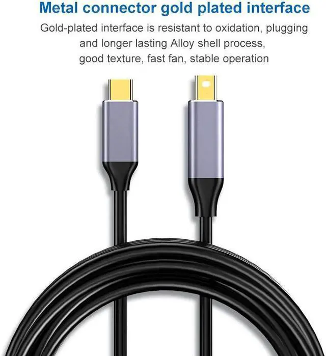 Alt view image 3 of 4 - AOMOPROING COFIER type-c to Mini DisplayPort DP Cable 4K@60Hz 6ft Unidirectional transmission Compatible with MacBook Pro MacBook Air More USB C Device