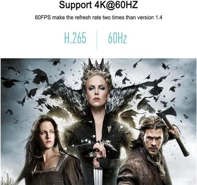 Alt view image 5 of 7 - AOMOPROING HDMI 2.0 Cable, High Speed HDMI 2.0 4K Ultra HD Silver Cable Supports Ethernet, Xbox Play Station, PS3, PS4, PC, TV (10m/32 ft., Black) 6.5 ft.