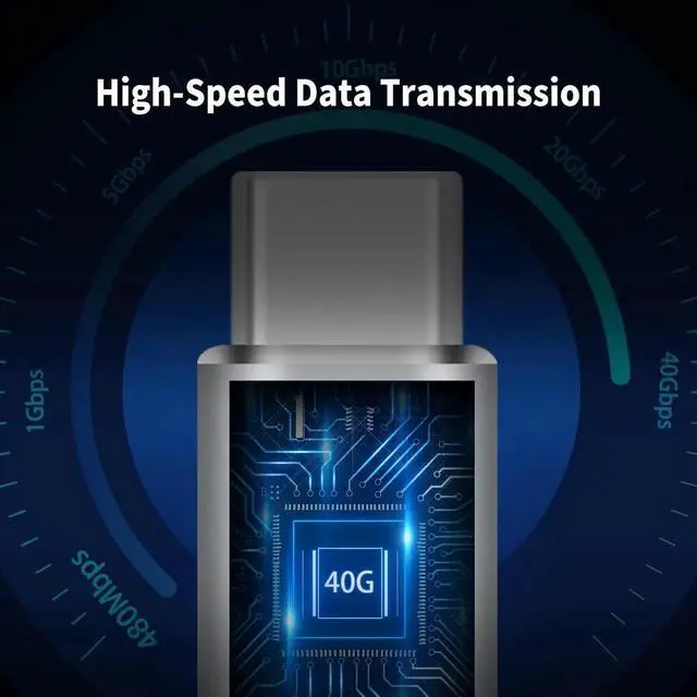 Alt view image 2 of 7 - Aomoproing USB C Male to Male Adapter, USB C Coupler, 40Gbps,100W PD, 8K@60Hz for Thunderbolt 2/3, MacBook Pro/Air, Laptop, Phones (2 Pack)