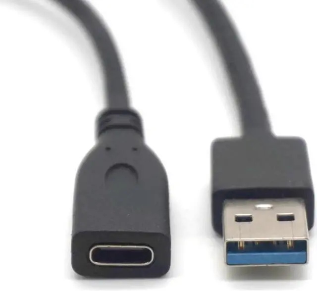 Alt view image 3 of 7 - Aomoproing USB 3.0 Male to USB-C Type-C Female Extension Cable USB3.1 to USB 3.0 Adapter Cable