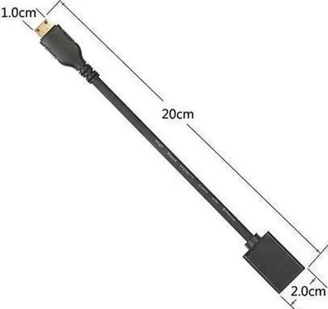 Alt view image 4 of 4 - AOMOPROING Mini HDMI to HDMI Adapter Mini HDMI to HDMI Cable 4K×2K for DSLR CameraLaptop Camcorder Tablet and Graphics Video Card