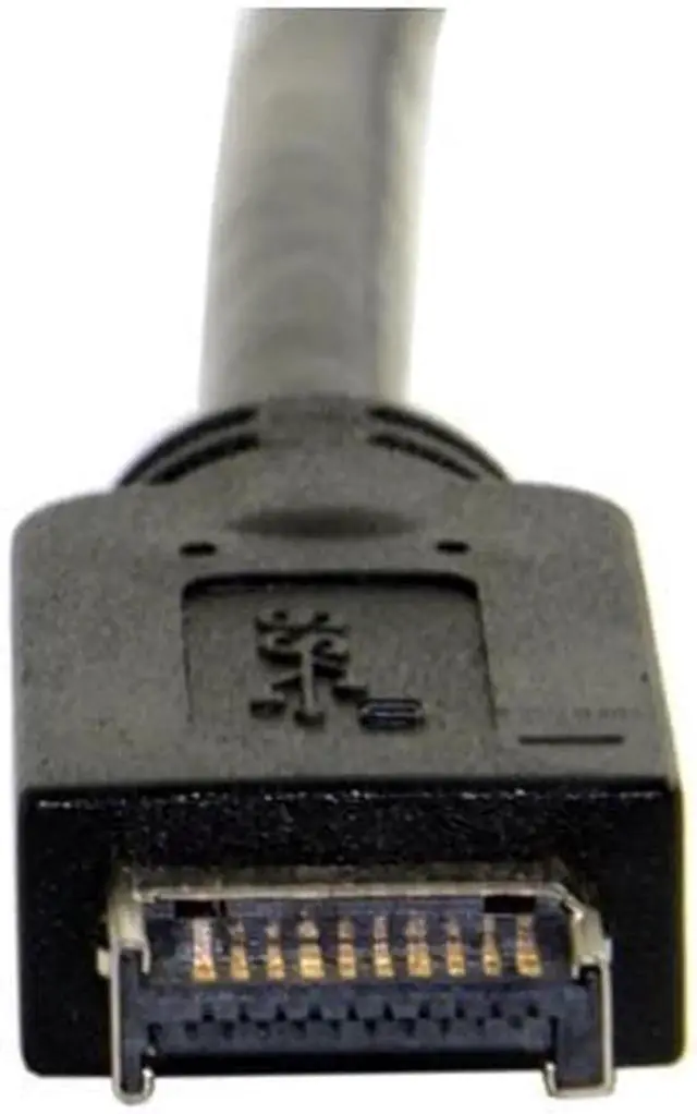 Alt view image 6 of 6 - Aomoproing USB 3.1 Front Panel Header to USB-C Type-C Female Extension Cable 40cm with Panel Mount Screw UC-037