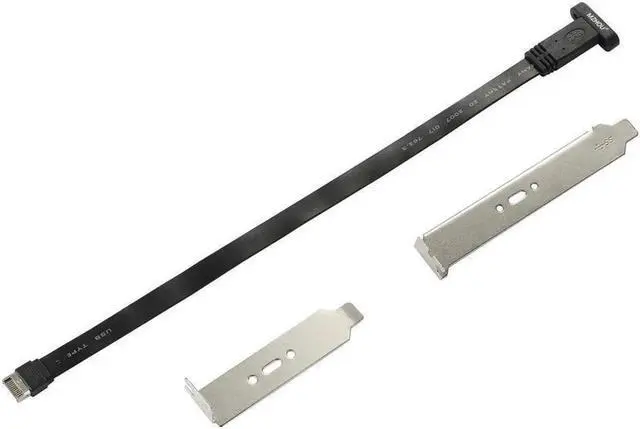 Alt view image 5 of 5 - Aomoproing USB 3.1 Type C Front Panel Header Extension Cable cm, USB 3.1 Type E to USB 3.1 Type C Cable,Gen 2 10 Gbps Internal Adapter Cable,with Mount Screw (26cm)