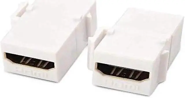 Alt view image 2 of 3 - Aomoproing (2-pack) gold-plated hdmi keystone jack insert