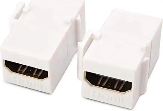 Alt view image 3 of 3 - Aomoproing (2-pack) gold-plated hdmi keystone jack insert