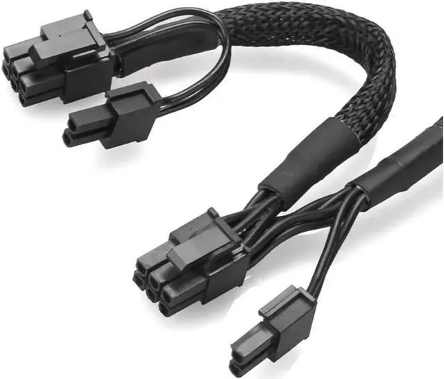 Alt view image 5 of 7 - PCI-E 8pin to Dual 8(6+2)Pin Power Supply Cable PCIe 8 Pin 1 to 2 Spliter ATX 8pin PSU to GPU PCIE 8Pin for RM1000 RM850 RM750 RM650 RM550 RM450