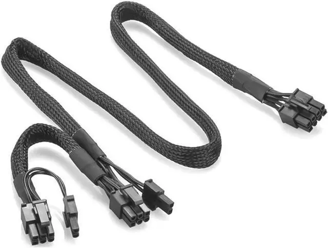 Main image of PCI-E 8pin to Dual 8(6+2)Pin Power Supply Cable PCIe 8 Pin 1 to 2 Spliter ATX 8pin PSU to GPU PCIE 8Pin for RM1000 RM850 RM750 RM650 RM550 RM450