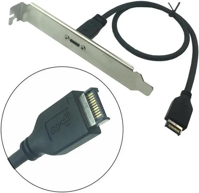 Main image of Aomoproing 0.5m Type E Male To USB-C Type C Female Motherboard Expansion Cable USB 3.1 Front Panel Header Connector wire cord