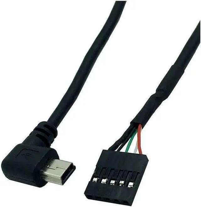 Main image of Aomoproing 50CM usb mini 5P Male 90 Right angle to 1x 5Pin Female 2.54 USB header motherboard cable