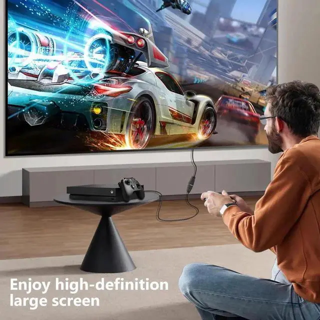 Alt view image 3 of 7 - AOMOPROING HDMI Extender Cable - 1 Feet, High Speed HDMI Male to Female Adapter for HDTV, Monitor, PC, Laptop, Projector 2 Pack