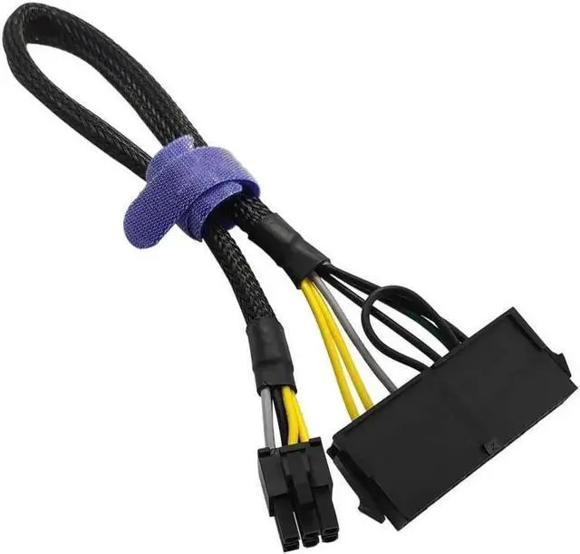 Main image of 24 Pin to 6 Pin ATX PSU Power Adapter Cable for D-ell Motherboard with 6 Pin Port 13.3-inch(34cm)