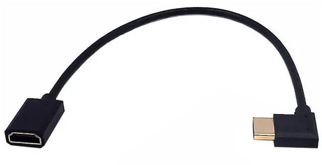 Main image of AOMOPROING 1ft 8K HDMI 2.1 Extension Cable, 90 Degree Left Angle Male to Female Adapter, OD 4mm Slim Ultra HD HDMI Cable, 8k@60HZ