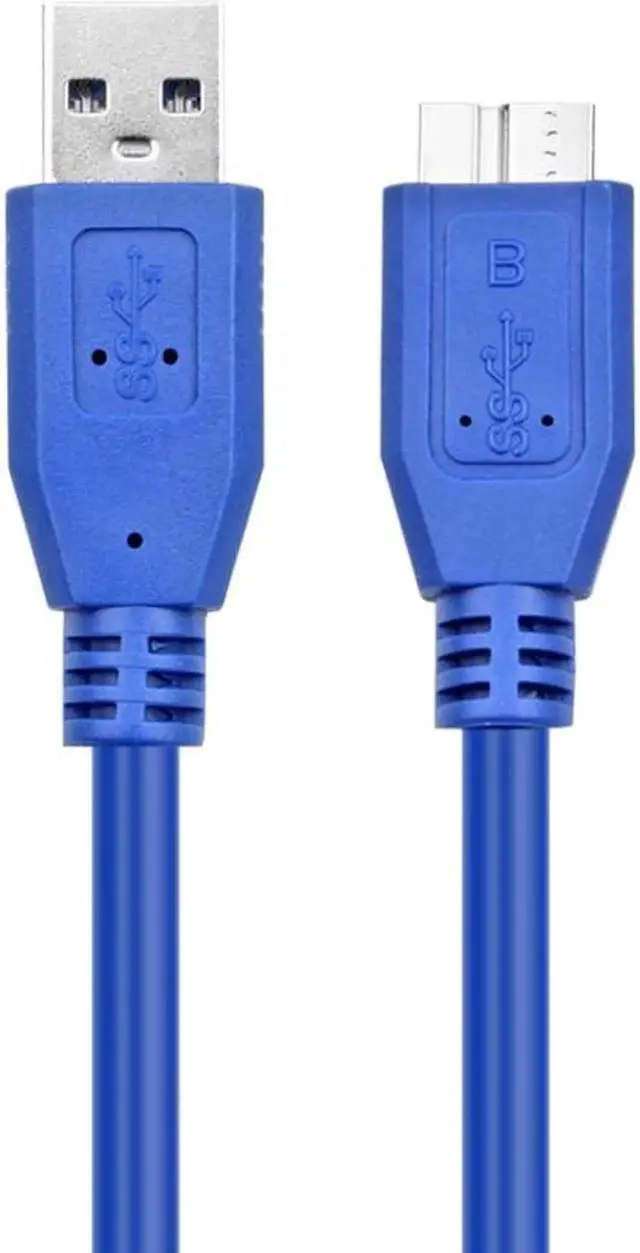 Alt view image 4 of 4 - Aomoproing 1M/3FT Blue USB 3.0 Type A Male To Micro B Male Superspeed Cable Adapter