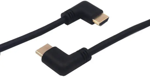 Alt view image 6 of 6 - AOMOPROING 1.5ft 18Gbps 4K@60Hz HDMI Cable, Left Angle to Left Angle HDMI 2.0 Male Adapter HD High Speed Shield Cord for Xbox HDTV PS4 PS5 Switch