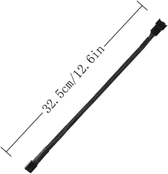 Alt view image 4 of 4 - 10Pack 4-Pin Case Male to Female PWM Fan Splitter Cable 10.6inch Sleeved Braided Adapter Computer PC Fan Power Extension Cable Converter for Computer ATX Case Compatible 3-Pin/4-Pin Cooling Fan Cable