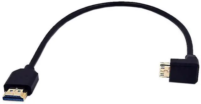 Main image of AOMOPROING1ft Mini HDMI 8K to HDMI 8K Ultra HD Cable, 3D 48Gpbs Up Angle Mini HDMI 2.1 Version Male to Straight HDMI 2.1 Version Male Adapter Cable for Xbox PS4 PS5 TV Switch, Support 8K@60HZ 4K@120Hz