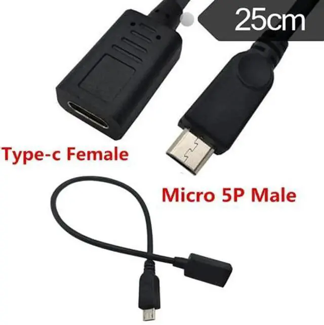Alt view image 2 of 5 - Aomoproing USB C to Micro USB Cable, USB Type C (USB-C) Female to Micro USB Male Charge Cable Adapter Converter Cord for MacBook Pro, Laptop, Android Devices(Only for Charging) (Type C F/Micro M)