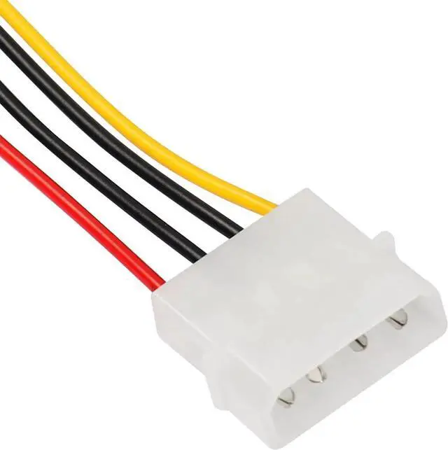 Alt view image 3 of 6 - Computer Molex 4 Pin Power Supply Extension Cable, 8 Inch IDE Power to Floppy Drive Power Interface Cable. 5-Pack (4Pin)