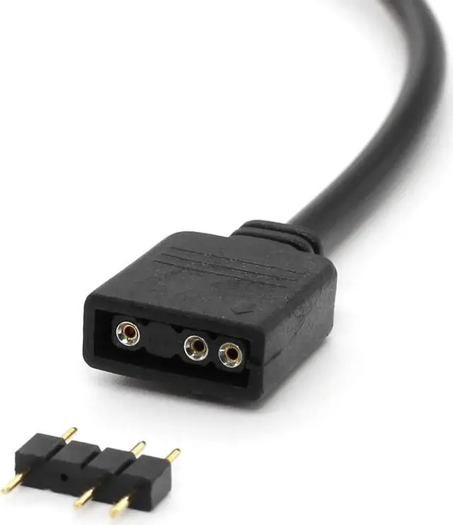 Alt view image 2 of 7 - ARGB Splitter Cable, 5V 3 Pin Addressable RGB Splitter Cable with SM 3 Pin Male Connector for Computer Chassis, 1 to Dual ARGB Cable, 11.8 Inches, 2 Pack (1 to 2 ARGB Spliter Cable (Male))