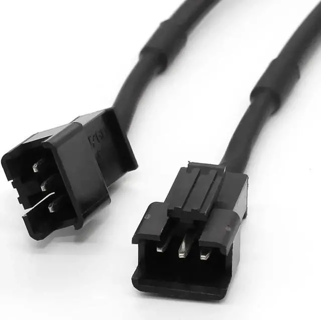 Alt view image 4 of 7 - ARGB Splitter Cable, 5V 3 Pin Addressable RGB Splitter Cable with SM 3 Pin Male Connector for Computer Chassis, 1 to Dual ARGB Cable, 11.8 Inches, 2 Pack (1 to 2 ARGB Spliter Cable (Male))