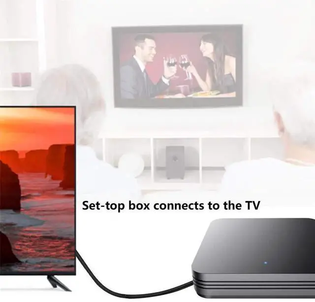 Alt view image 6 of 7 - AOMOPROING Gold Plated High Speed 90 Angle Right HDMI Male to Left HDMI Male Adapter Cable Supports Ethernet, 3D and Audio Return (0.3M 2Pack LL-LL)