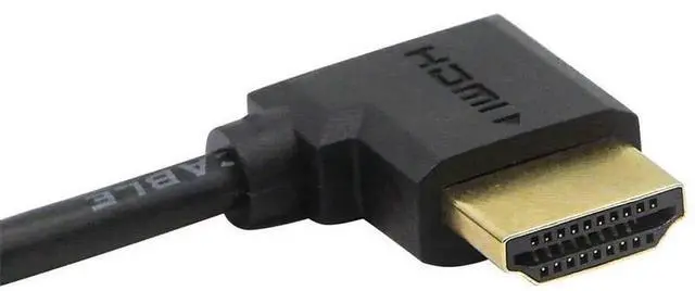 Alt view image 5 of 7 - AOMOPROING Gold Plated High Speed 90 Angle Right HDMI Male to Left HDMI Male Adapter Cable Supports Ethernet, 3D and Audio Return (0.3M 2Pack LL-LL)
