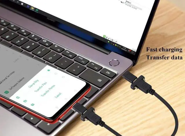 Alt view image 6 of 7 - Aomoproing USB C to 3.1Type C Panel Mount Screw Cable Gen 2 (3A) USB 3.1 Type C Female to Female Panel Mount Cable, Supports Charging,Data,Audio,Video Cable for Laptop,Tablet,Mobile Phone(0.3M/1ft)