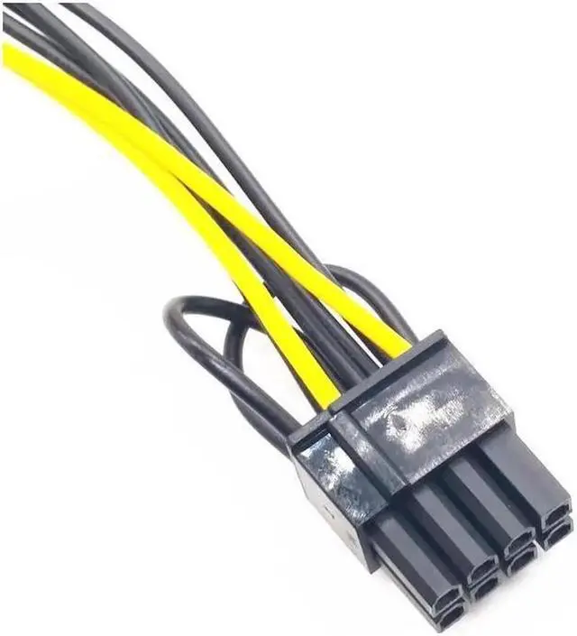 Alt view image 3 of 4 - 15 Pin SATA Male To 8pin(6+2) PCI-E Male Video Card Power Supply Adapter Data Cables SATA To PCI Express Power Adapter Cable