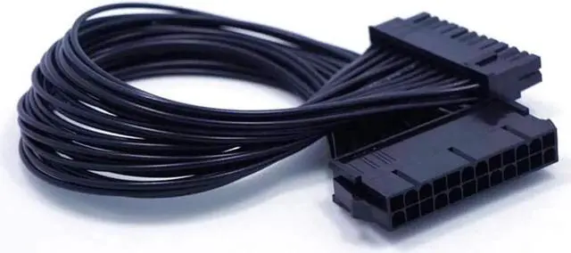 Alt view image 5 of 6 - Aomoproing ATX 24 Pin Motherboard Power Extension Cable 12.6 Inches / 32cm Internal PC PSU ATX 24 Pin Male to 24 Pin Female Extension Power Cable