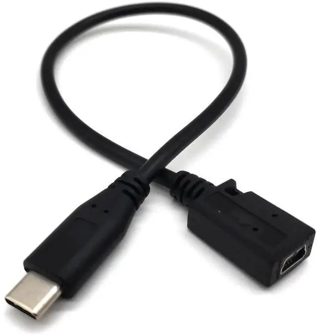 Alt view image 3 of 4 - Aomoproing USB C to Mini USB Cable, USB-C Type C Male to Mini USB Female Adapter Converter Charging Cable for MacBook Pro, Laptop, Android Devices(Only for Charging) (TypeC M to Mini F)