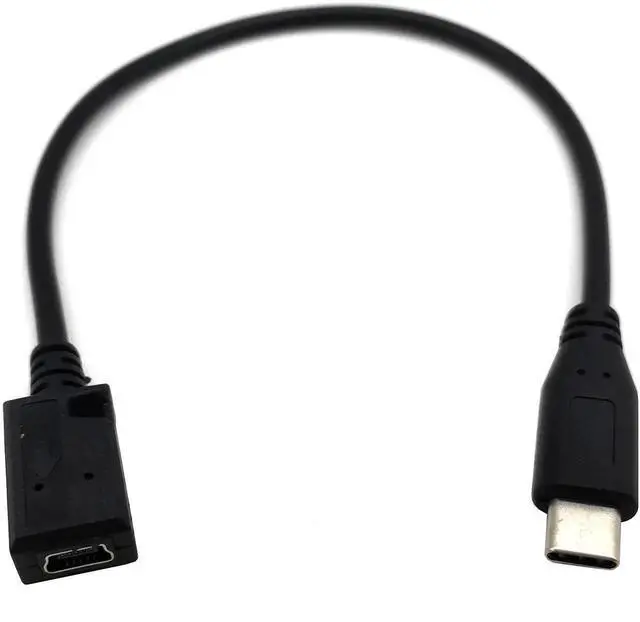 Alt view image 4 of 4 - Aomoproing USB C to Mini USB Cable, USB-C Type C Male to Mini USB Female Adapter Converter Charging Cable for MacBook Pro, Laptop, Android Devices(Only for Charging) (TypeC M to Mini F)