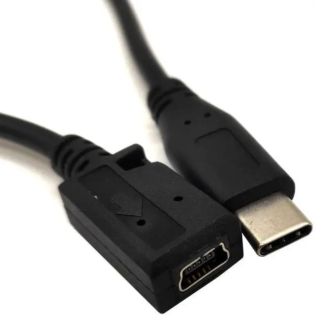 Alt view image 2 of 4 - Aomoproing USB C to Mini USB Cable, USB-C Type C Male to Mini USB Female Adapter Converter Charging Cable for MacBook Pro, Laptop, Android Devices(Only for Charging) (TypeC M to Mini F)