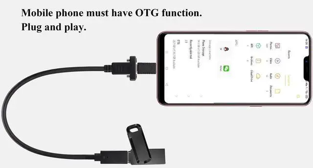 Alt view image 2 of 7 - Aomoproing 3.1Type C to USB C Panel Mount Screw Cable Gen 2 (3A) USB 3.1 Type C Female to Female Panel Mount Cable, Supports Charging,Data,Audio,Video Cable for Laptop,Tablet,Mobile Phone(0.3M/1ft)