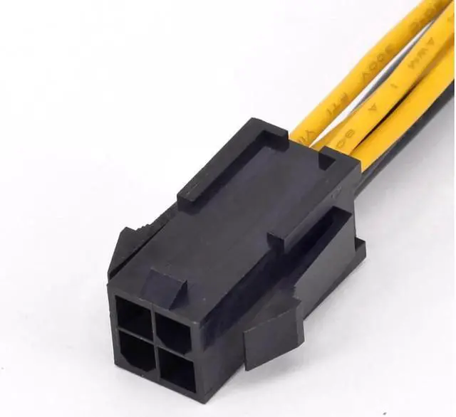 Alt view image 4 of 6 - 4Pin CPU Power supply Extension Cord Cable 18 AWG Y Splitter ATX 12V P4 Power Port Female 1 to 2 Female Connector Cable 20cm
