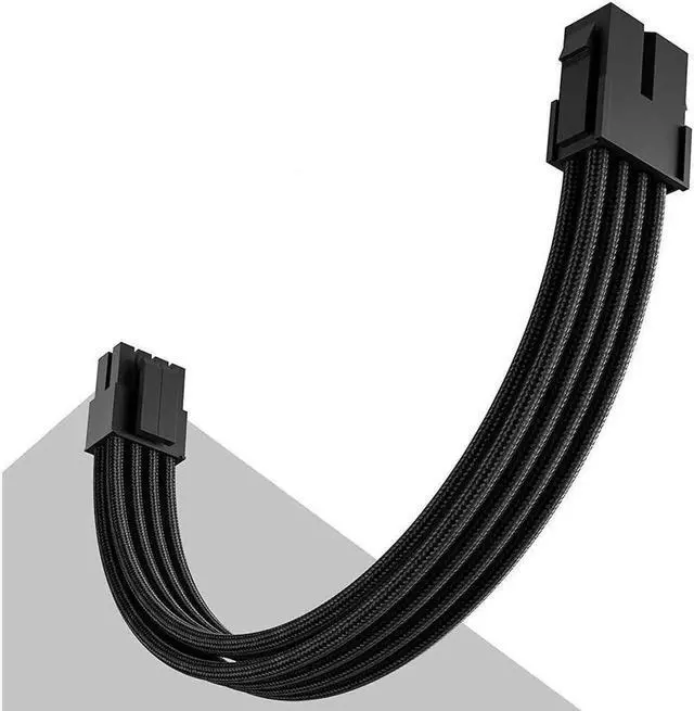 Alt view image 2 of 6 - Aomoproing Power Supply Sleeved Cable, Extension PC Kit, 18AWG 24Pin ATX / 8 (4+4) Pin EPS / 8 (6+2) Pin PCI-E Power Supply PSU Cable with Combs, 30CM Black
