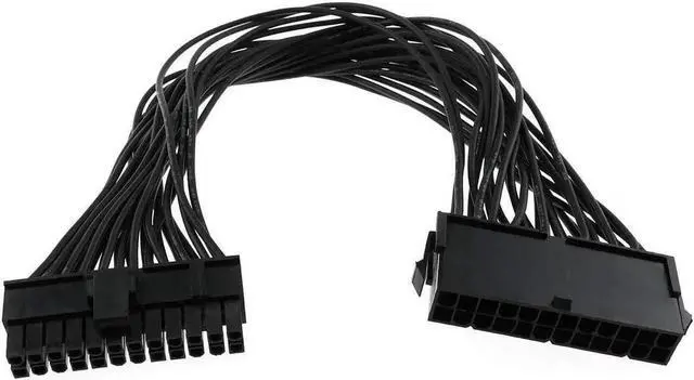 Alt view image 5 of 6 - Aomoproing ATX 24 Pin Extension Cable Lead 24 Pin Male to 24 Pin Female ATX Power Supply PSU Extension Cable Extender for Motherboard 32cm/12.6Inch