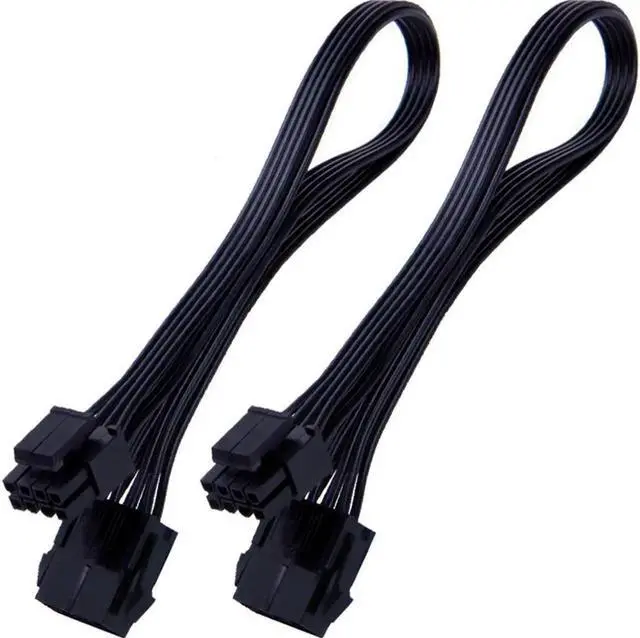 Main image of EPS 8 Pin Power Extension Cable, ATX CPU 8 Pin Female to 8(4+4) Pin Male EPS Extension Cable for Motherboard 12 Inches (2 Pack)