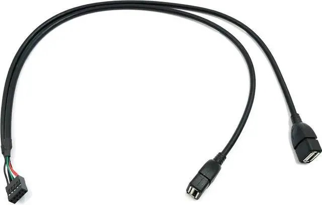 Alt view image 5 of 6 - Aomoproing USB Header Splitter - 10 Pin Motherboard to Dual USB 2.0 Female Extender Cable (2AF/10 Pin 0.5M)