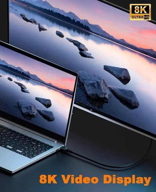 Alt view image 6 of 7 - Aomoproing Short USB C to USB C Cable 1.5ft, 20Gbps Data Transfer & 100W USB 3.2 Gen 2 Type C to Type C Fast Charger Cable Nylon Braided Support 8K@60Hz Video for Thunderbolt3, MacBook Pro