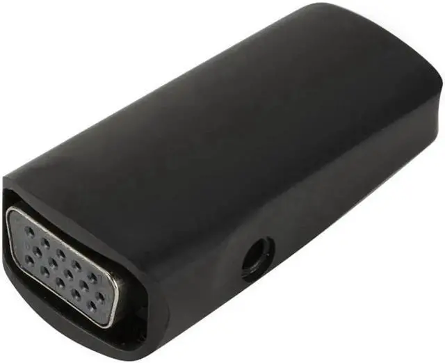 Alt view image 4 of 4 - AOMOPROING FHD 1080P HDMI Female to VGA Female Mini Adapter with Audio Cable HDMI to VGA Converter for PC Laptop Computer Display Projector Black