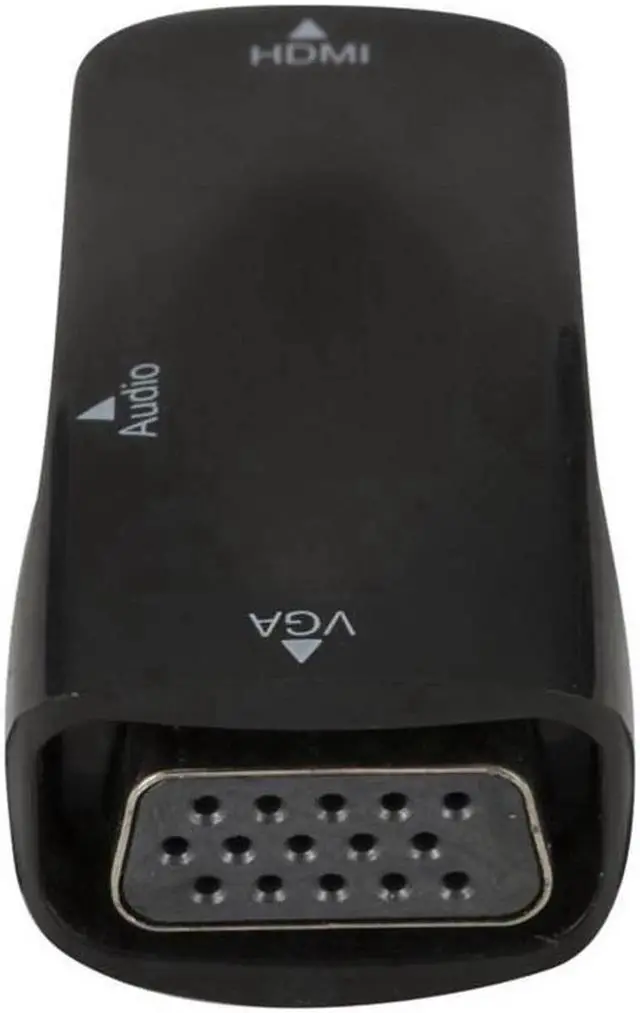 Alt view image 3 of 4 - AOMOPROING FHD 1080P HDMI Female to VGA Female Mini Adapter with Audio Cable HDMI to VGA Converter for PC Laptop Computer Display Projector Black
