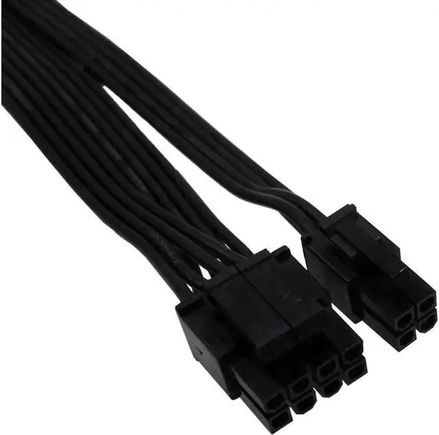 Alt view image 4 of 4 - (2-PCS ) CPU 8 Pin Female to CPU 8 Pin ATX 4 Pin Male Power Supply Converter Adapter Extension Cable for Motherboard 9.5-inch(24cm)