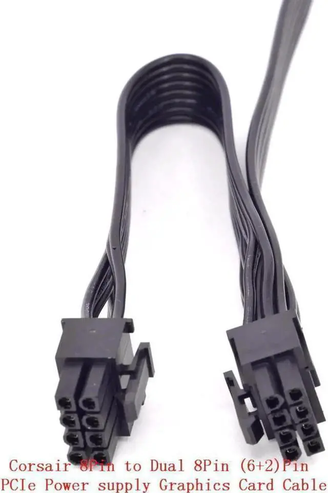 Alt view image 2 of 2 - Aomoproing 8Pin to Dual 8pin 6+2pin PCIe Power supply Cable Graphics Card GPU Cable for CX-M Series CX850M CX750M CX600M CX500M CX430M AXi Series AX1500i AX1200i AX860i AX760i AX Series AX860