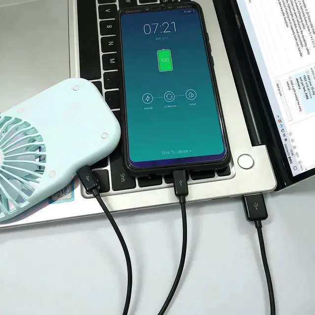Alt view image 7 of 7 - Aomoproing 2 in 1 USB A to Dual Micro USB Charging & Sync Adapter Cable - 0.2m, Black