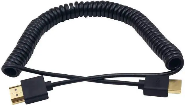 Alt view image 2 of 5 - AOMOPROING 4K HDMI Extender, Extreme Thin Male to Male Coiled Cable for 3D and 4K Ultra HD TV Stick, HDMI 2.0 Cord Extension Converter (2.5M/8.2FT)