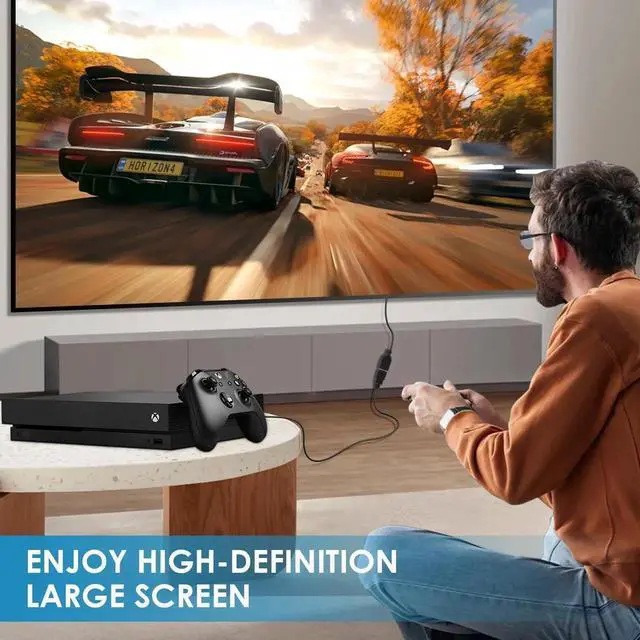 Alt view image 2 of 7 - AOMOPROING 2 Pack HDMI Extension Cable 3 Feet High Speed HDMI Male to Female Adapter Cord 1080P HDMI Cable Extender Video Wire for for HDTV, Monitor, PC, Laptop, Projector